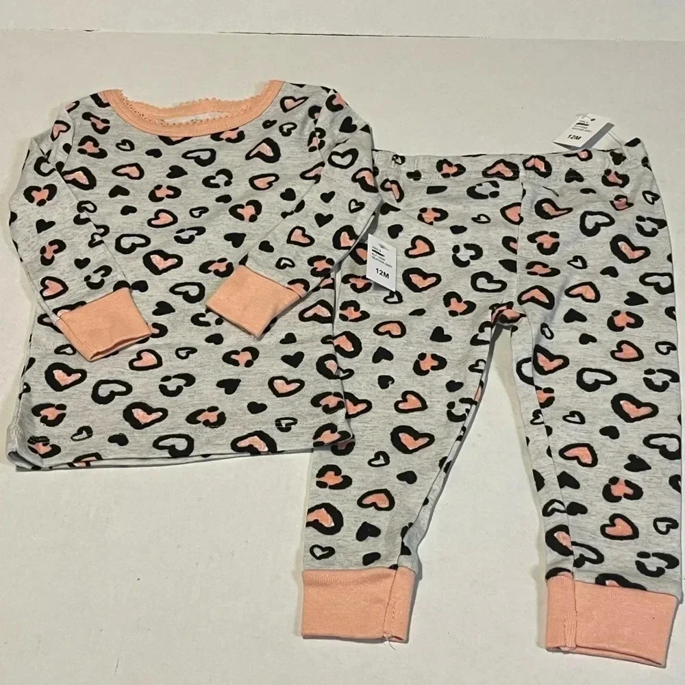 Koola Baby pajamas 4 piece set with short and long sleeve and pant elastic waist